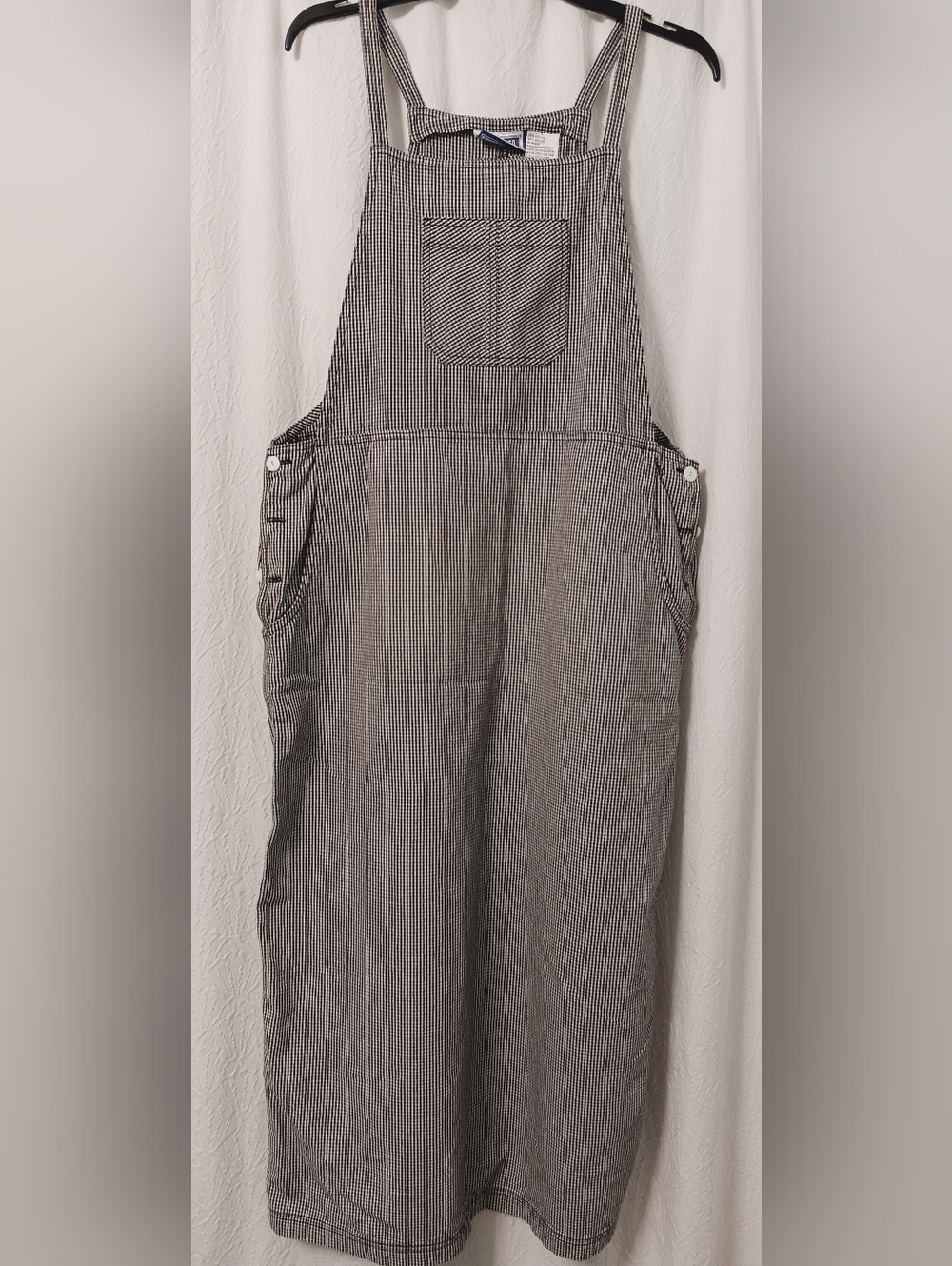 ERIKA & CO VINTAGE  Overall Dress - Black & White Size L